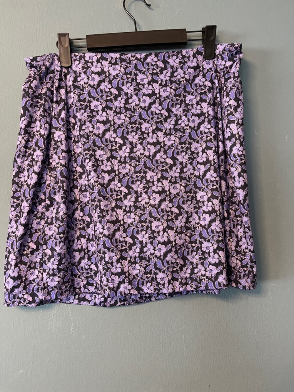 J. Jill Purple Floral Mini Skort